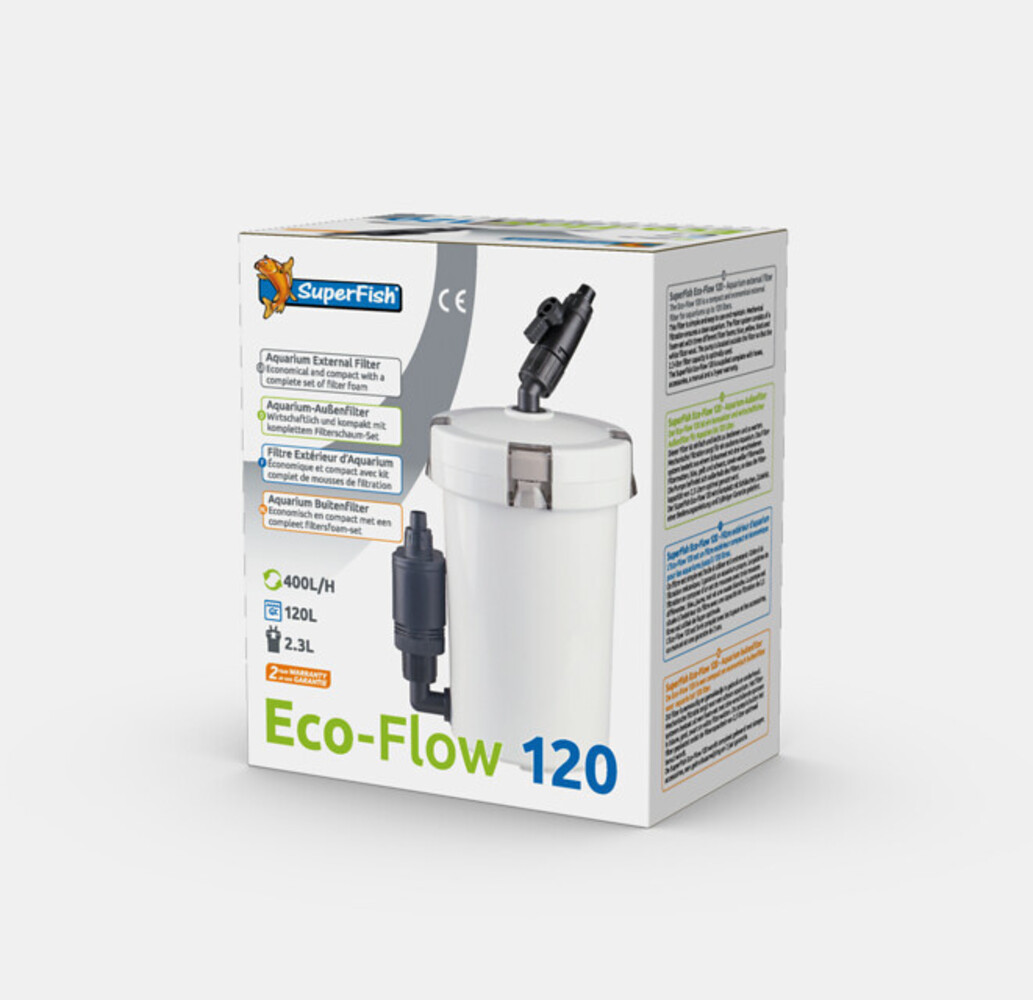 Superfish Eco Flow 120 mit kompletter Schaumstoff-Set