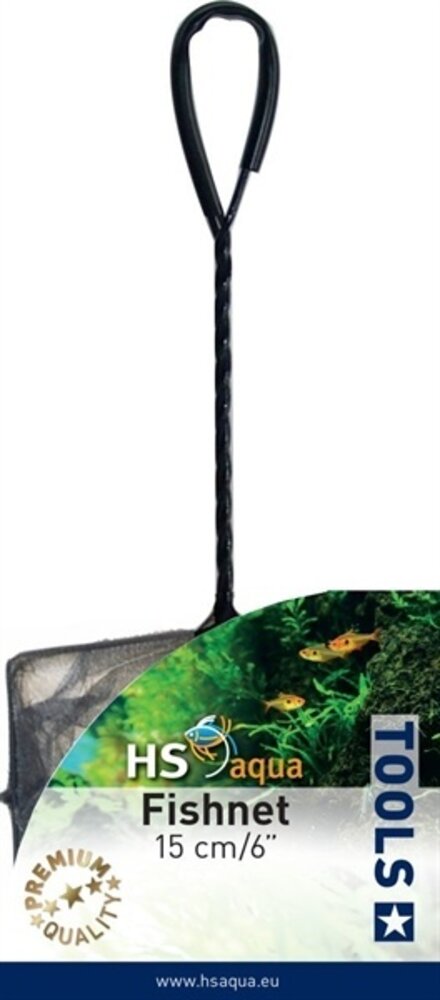 HS Aqua Fischernetz Grob Schwarz 15 CM
