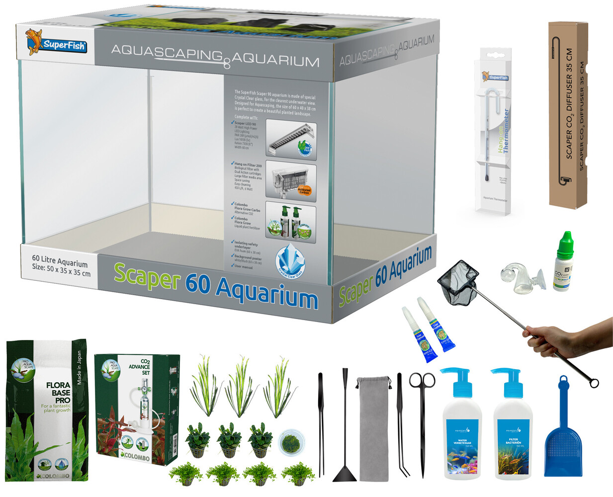 AquastoreXL Scaper Aquarium 60 Set AquastoreXL Scaper Aquarium 60 Set