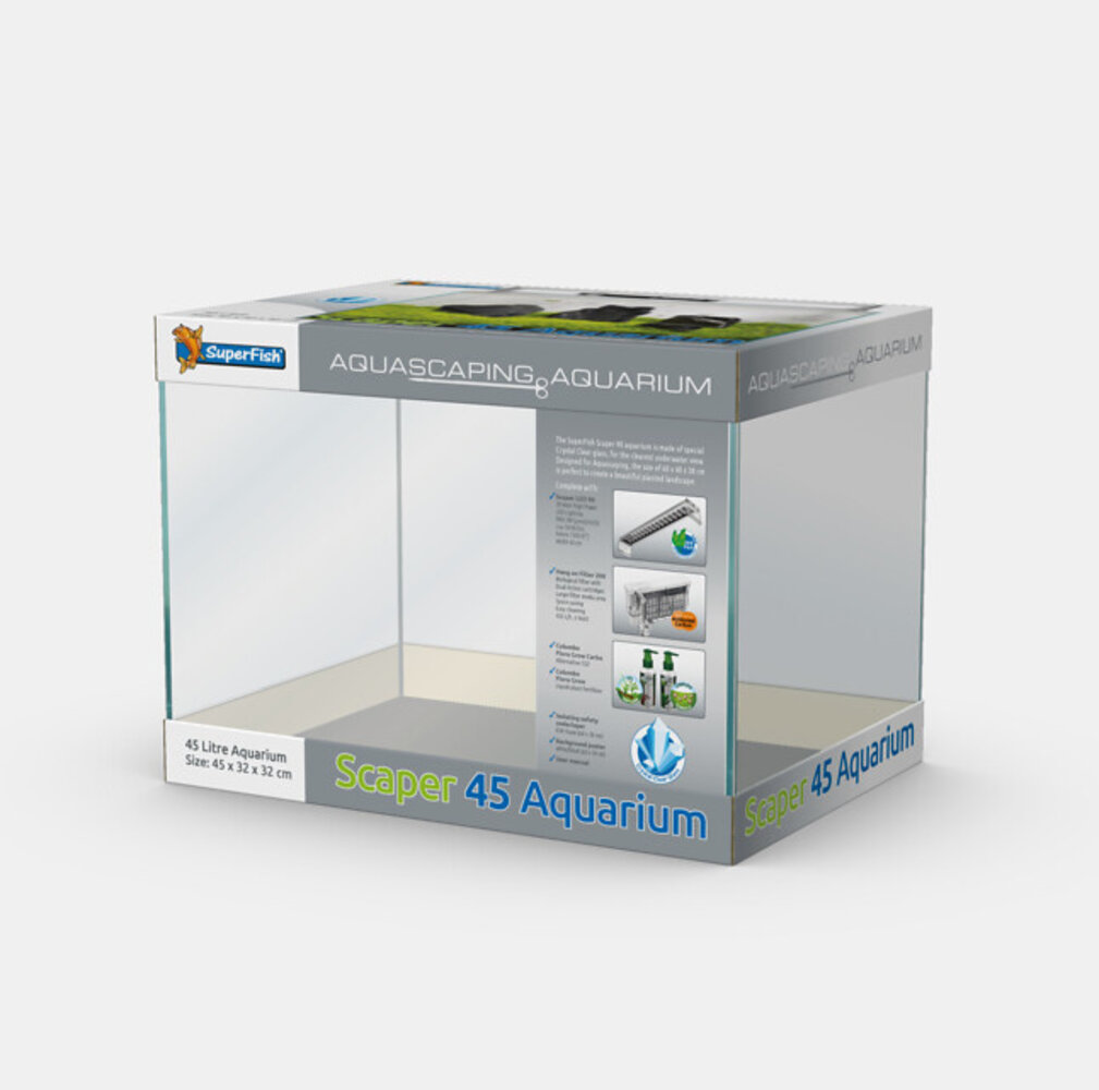 AquastoreXL Scaper Aquarium 45 Komplettset