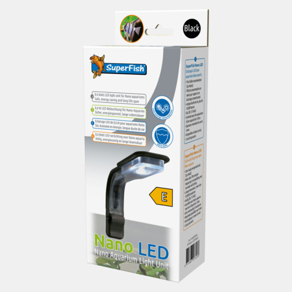 Superfish Nano LED Schwarz