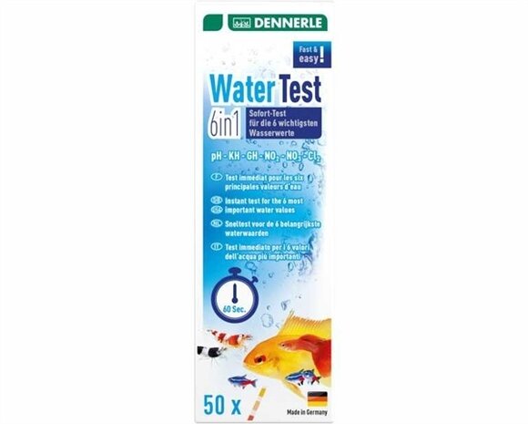 Dennerle Wassertest 6 in 1, 50 St Dennerle Wassertest 6 in 1, 50 St