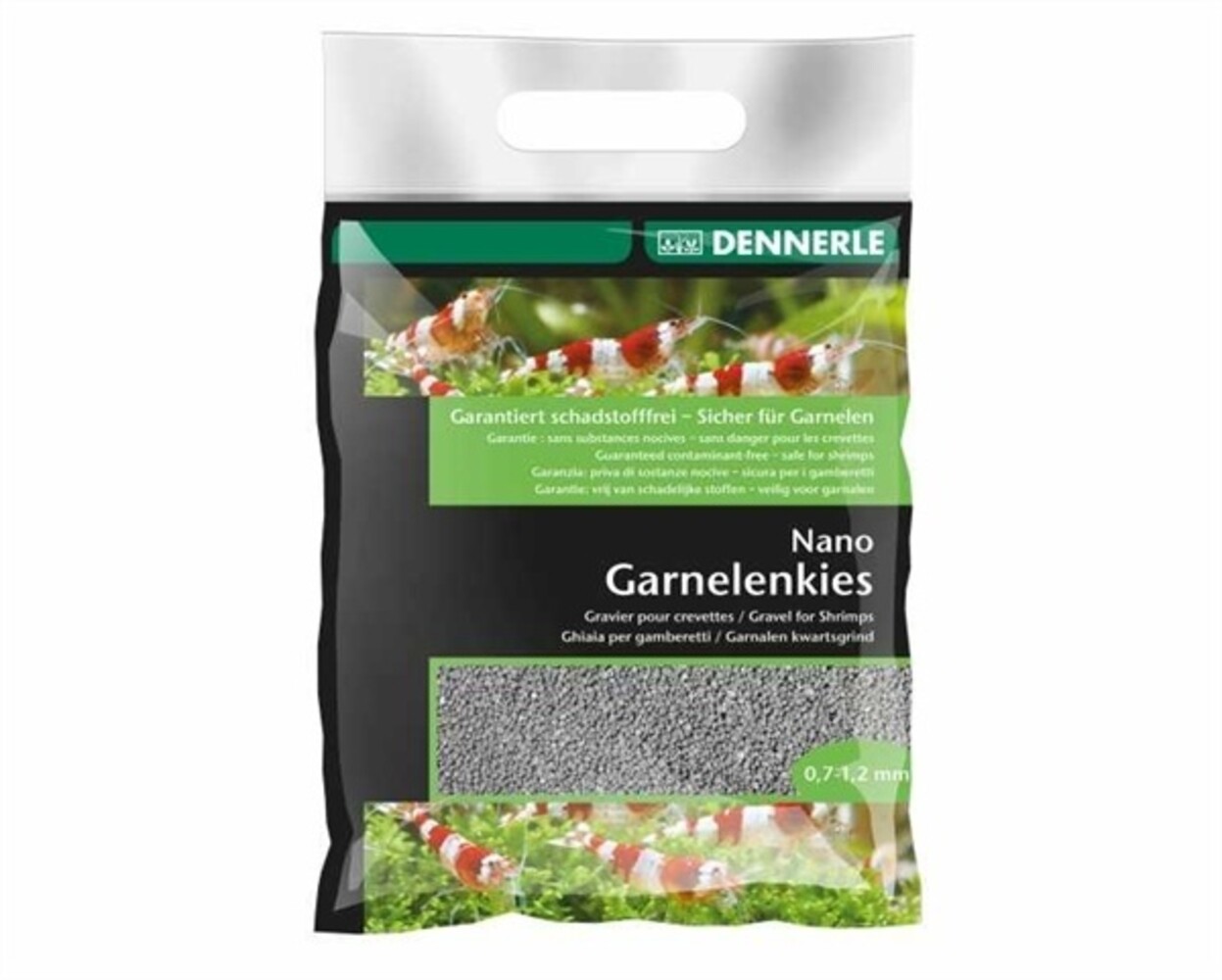 Dennerle Nano Garnelensubstrat Arkansasgrau 0,5-1,2 mm 2 kg