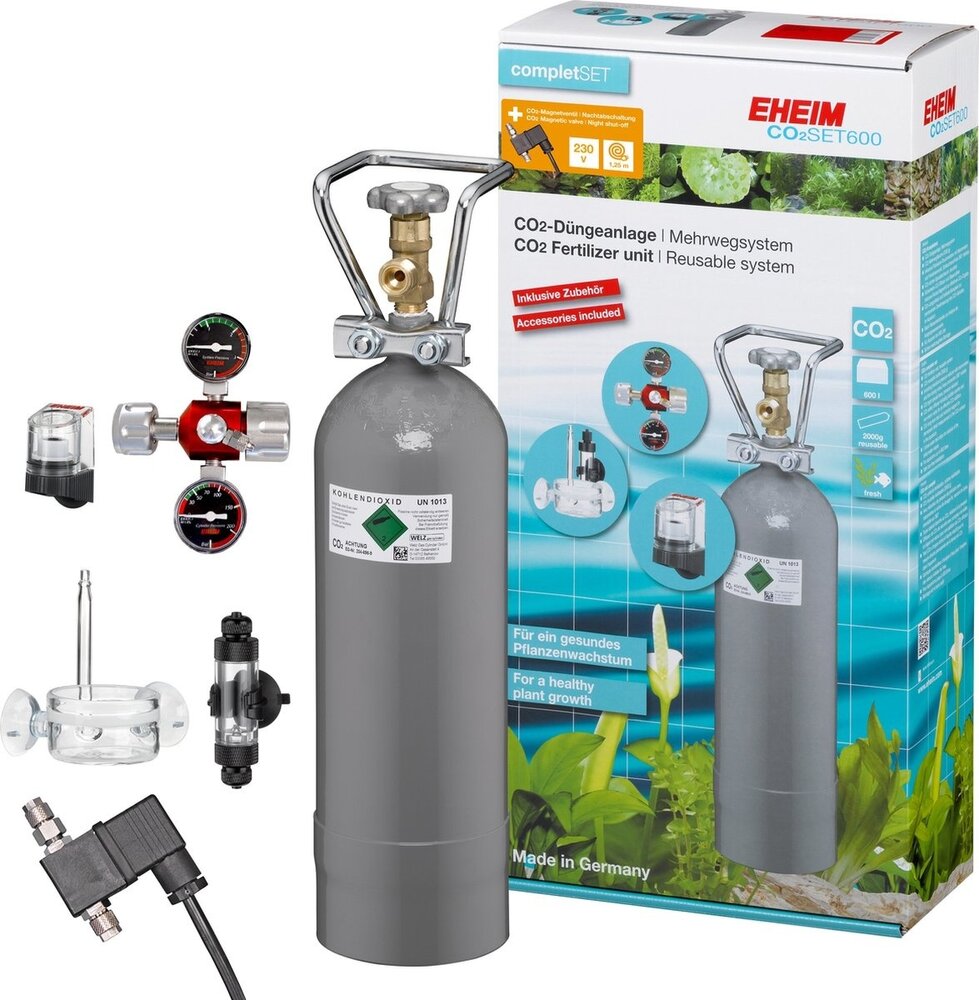 Eheim Co2 Set 600 inklusive Flasche und Magnetventil
