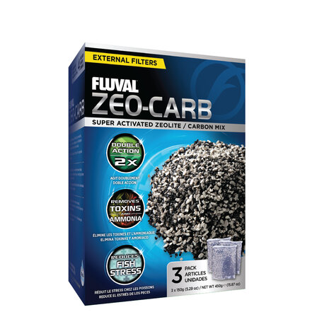 Fluval Zeo-Carb 3 x 150 Gramm