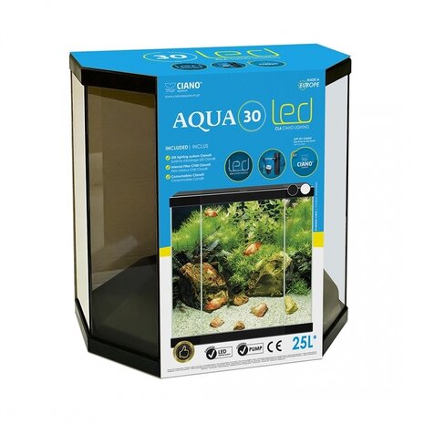 Ciano Aquarium aqua 30 LED CF40 schwarz