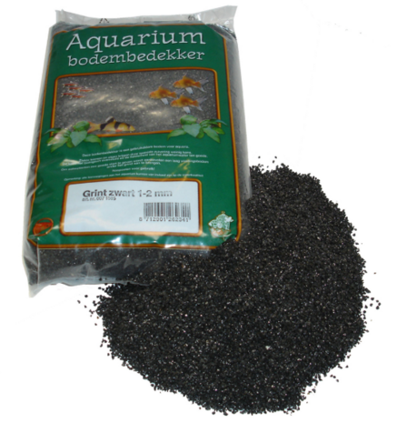 Gebr. de Boon Aquariumkies Schwarz 1-2mm 2,5KG