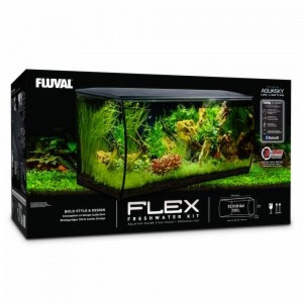 Fluval Flex Aquarium Komplettset 123L Weiß