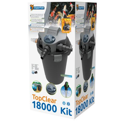 Superfish Topclear Kit 18.000 UVC/Filter/Pumpe Superfish Topclear Kit 18.000 UVC/Filter/Pumpe
