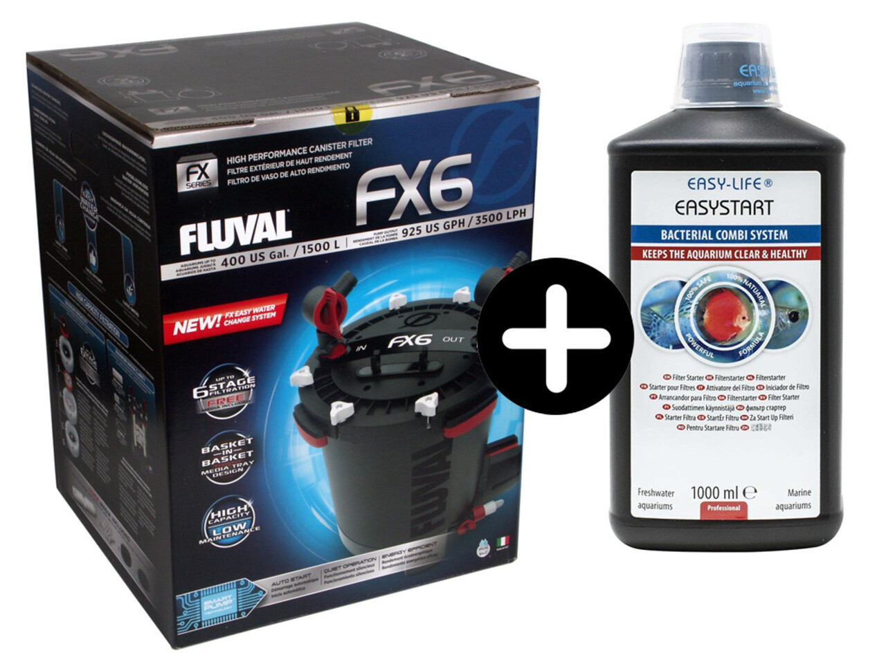 Fluval FX6 Externer Filter + Gratis EasyStart Fluval FX6 Externer Filter + Gratis EasyStart