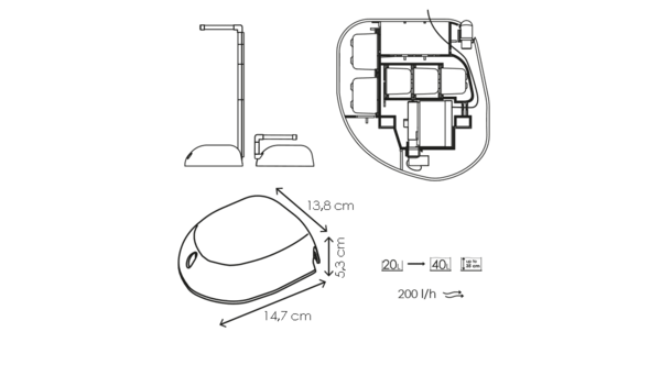 Ciano CFStone 40 Innenfilter