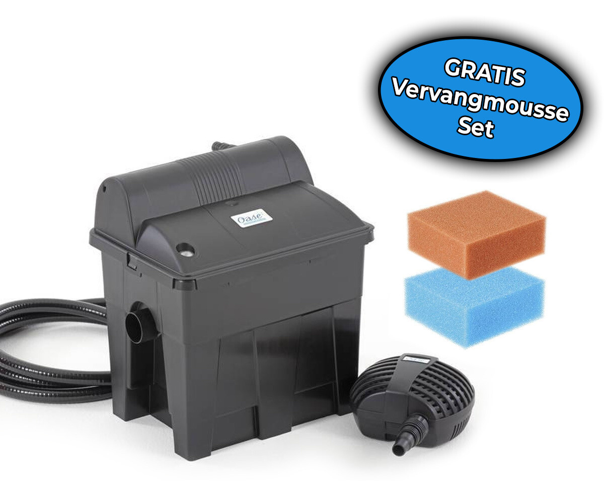 Oase BioSmart Set 5000 + Gratis Ersatzschaum Set