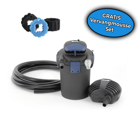Oase BioPress Set 4000 + Gratis Ersatzschaum Set