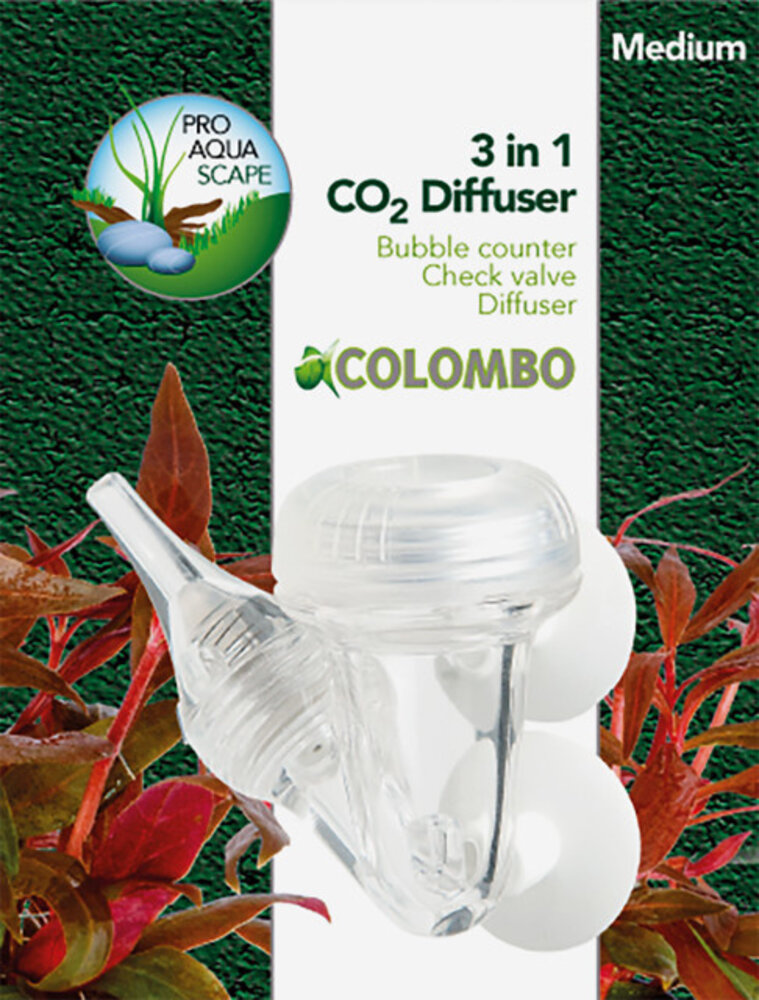 Colombo 3 in 1 CO2 Diffusor Groß Colombo 3 in 1 CO2 Diffusor Groß