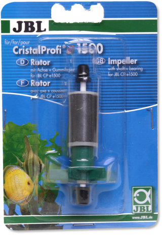 JBL Cristalprofi E1500 Rotor mit Welle + Gummilager JBL Cristalprofi E1500 Rotor mit Welle + Gummilager