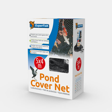 Superfish Teichabdecknetz 5x4 Meter + 14 Heringe