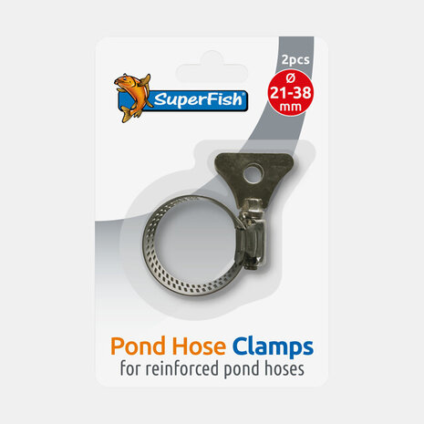 Superfish Schlauchschelle Edelstahl+Flügel 21-38 mm 2 Stück