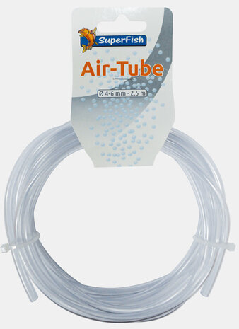 Superfish Luftschlauch 4-6mm Transparent - 2,5 Meter