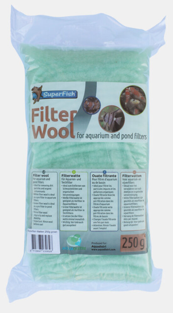 Superfish Grüne Filterwatte Grob 250 Gramm Superfish Grüne Filterwatte Grob 250 Gramm
