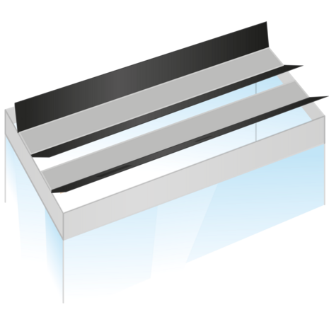 Juwel Klappenset Schwarz für Lido 200 IV 3-teilig