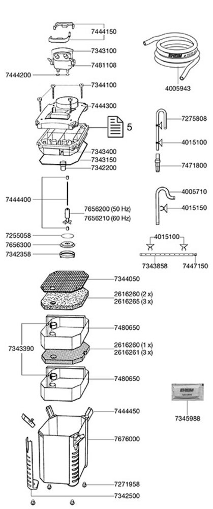 Eheim Verschlusskappe Motorteil für 2226/2328/2227/2329/2426