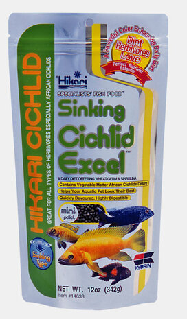 Hikari Cichlid Excel Sinkend Mini 100 Gramm