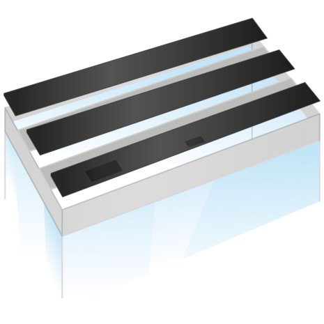 Juwel Klappenset IV Schwarz 120x50 cm für Rio 300 Juwel Klappenset IV Schwarz 120x50 cm für Rio 300