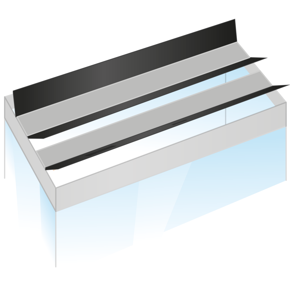 Juwel Klappenset IV Schwarz 120x50 cm für Rio 300 Juwel Klappenset IV Schwarz 120x50 cm für Rio 300