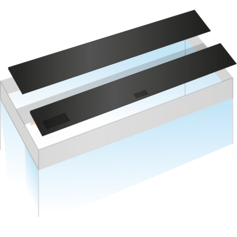 Juwel Klappenset Schwarz für Lido 120