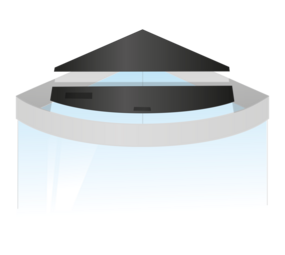 Juwel Klappenset Schwarz für Trigon 190