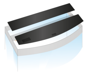 Juwel Klappenset Schwarz Für Vision 450 2-teilig