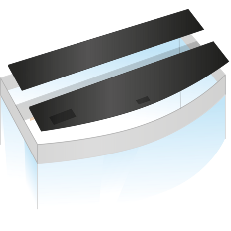 Juwel Klappenset Schwarz Für Vision 450 2-teilig