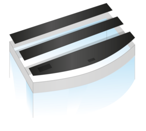 Juwel Klappenset Schwarz für Vision 450