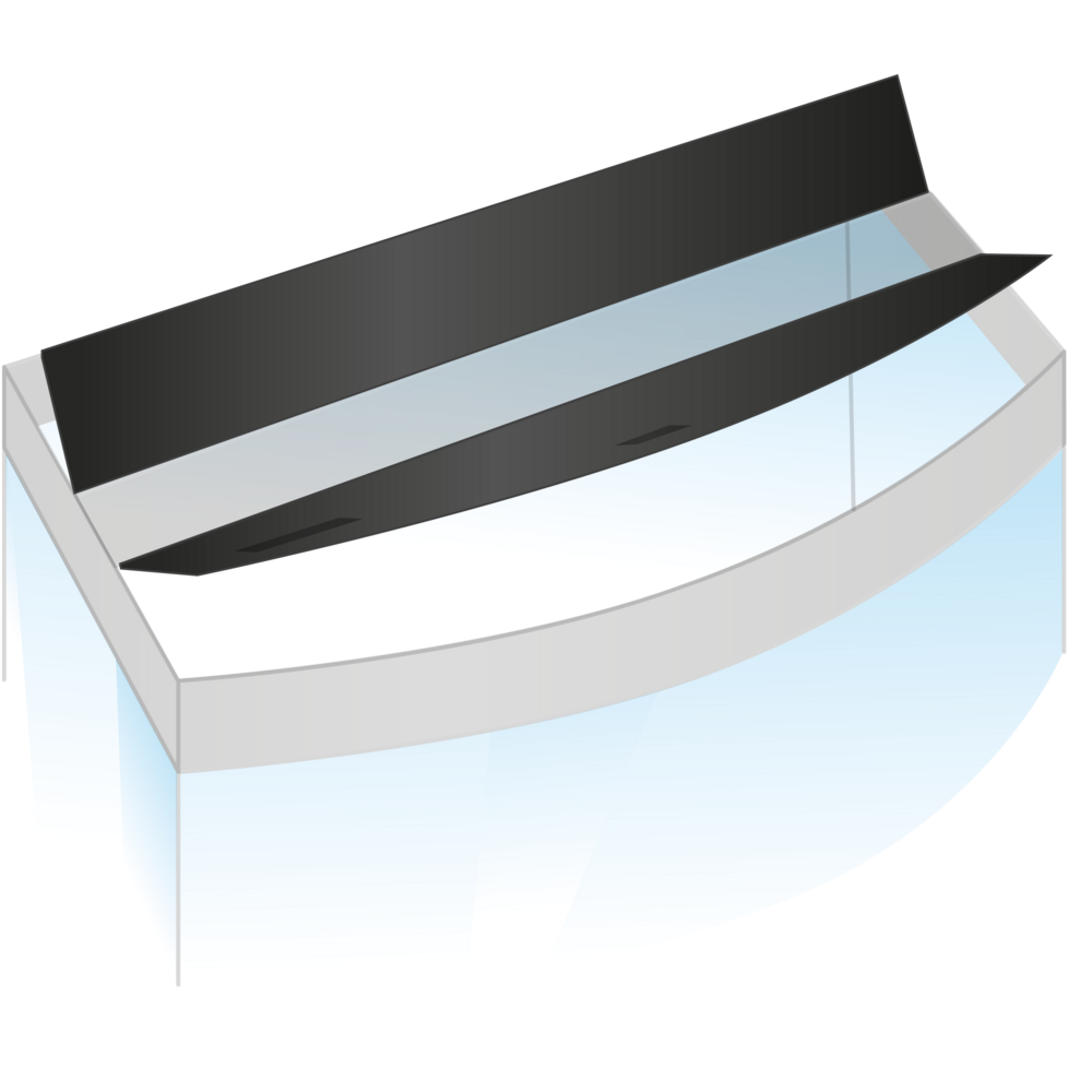 Juwel Klappenset Schwarz Für Vision 450 2-teilig