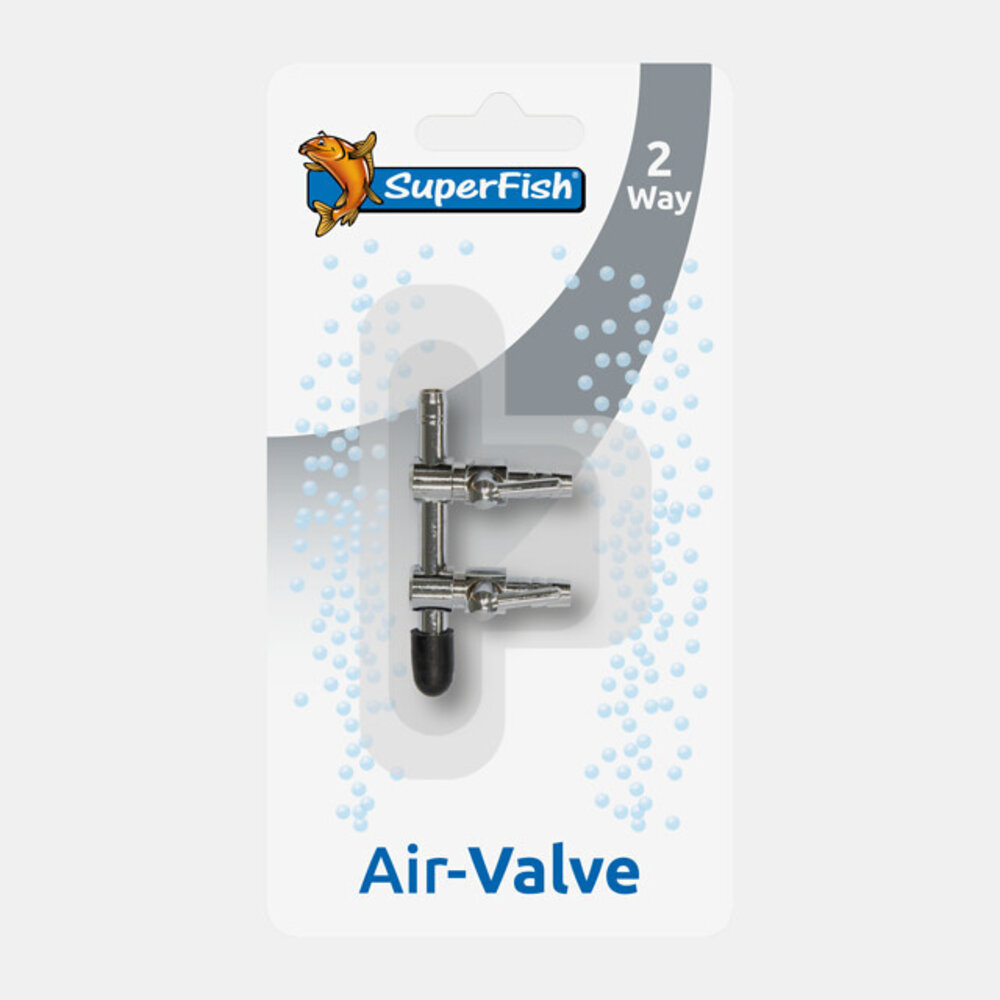 Superfish Edelstahl-Luftventil 2 Wege