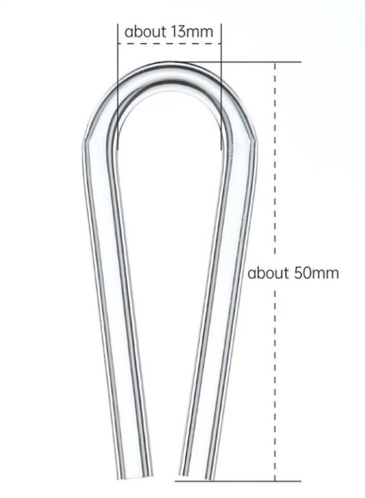 Chihiros Acryl U-Clip 4 Stück 4/6mm bis 12mm Glasstärke