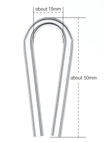 Chihiros Acryl U-Clip 4 Stück 4/6mm bis 12mm Glasstärke