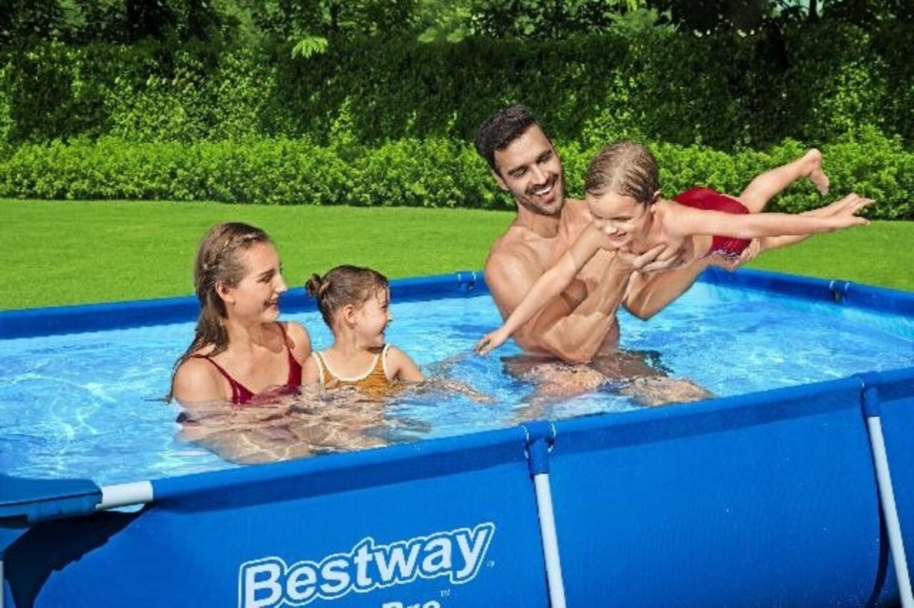 Bestway Schwimmbecken Passaat Rahmen Rechteck 259cm