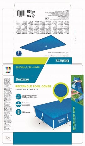 Bestway Cover Passaat Rechteck 400cm