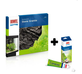 Juwel Rückwand Stone Granite + Conexo Bundle