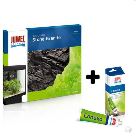 Juwel Rückwand Stone Granite + Conexo Bundle