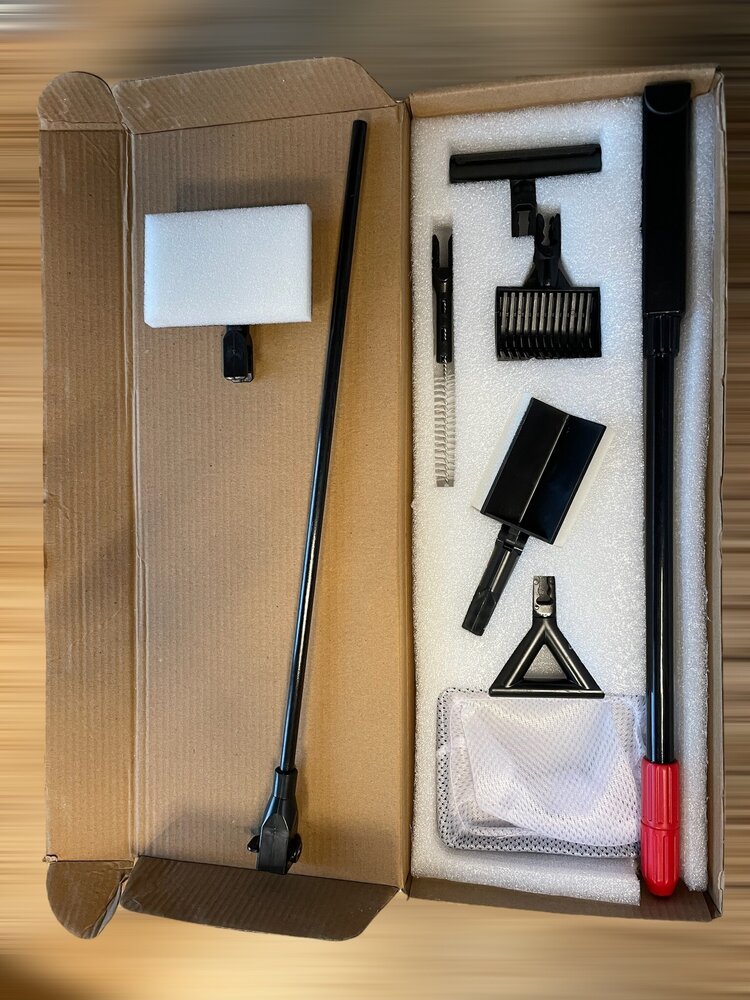 AquastoreXL 6 in 1 Reinigungsset mit Teleskopstiel