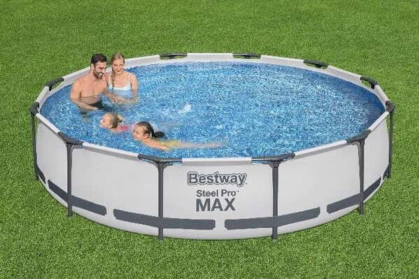 Bestway Schwimmbecken Steel Pro Max Set rund 366