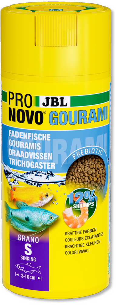 JBL Pronovo Gourami Grano S 250ml Click JBL Pronovo Gourami Grano S 250ml Click
