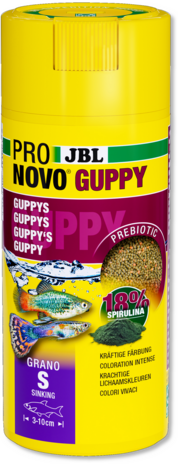 JBL Pronovo Guppy Grano S 250ml Click JBL Pronovo Guppy Grano S 250ml Click
