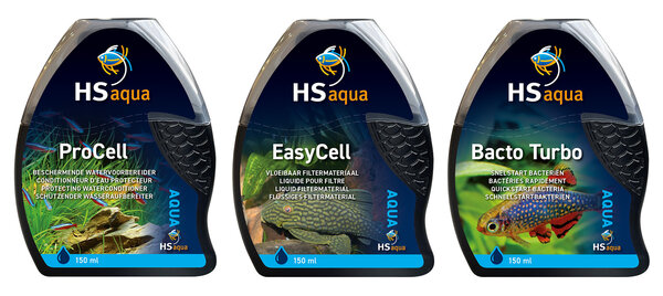 HS Aqua Clean Paket - Procell/Easycell/Bacto Turbo 150 ml