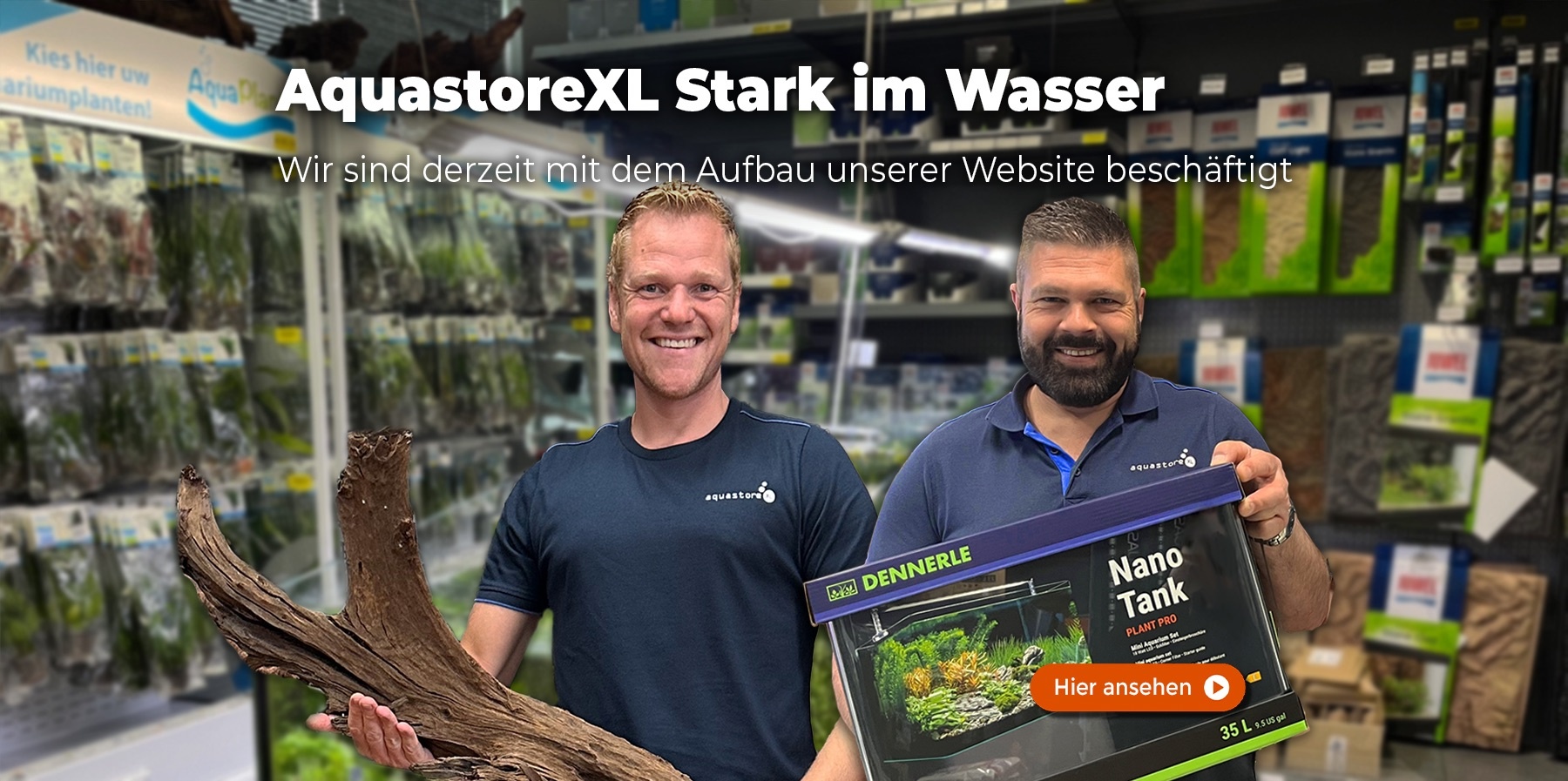 Wir arbeiten im Hintergrund an unserer Website