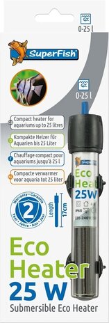 Superfish Eco Heizer 25W 16cm 0-30L