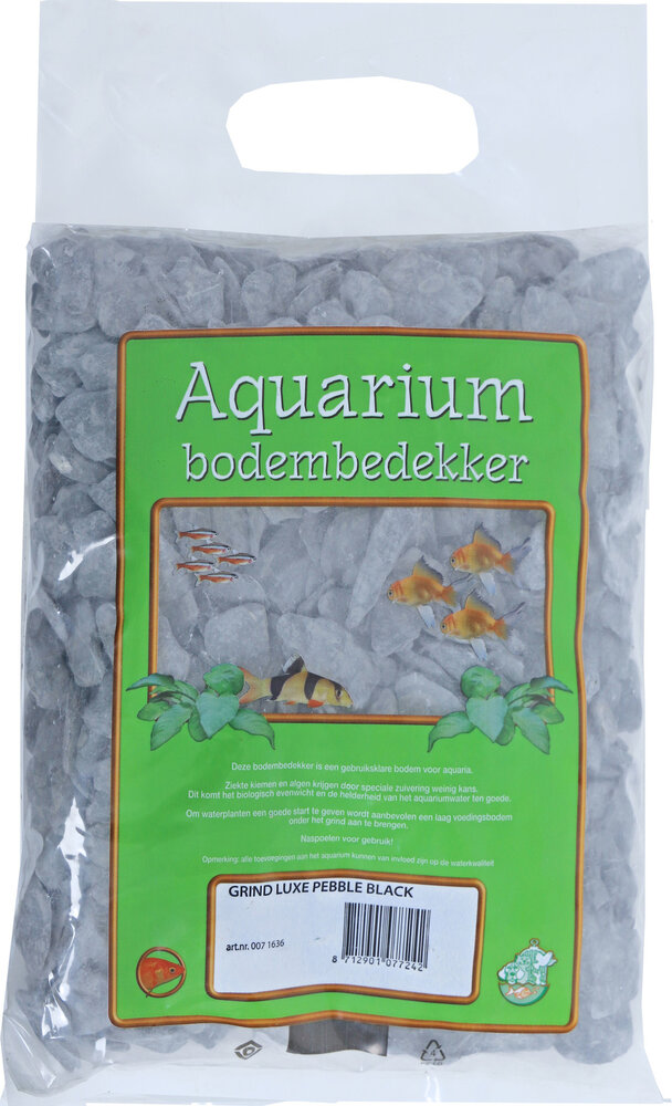 Gebr. de Boon Aquarium Kies Luxe Pebble Schwarz 4KG Gebr. de Boon Aquarium Kies Luxe Pebble Schwarz 4KG