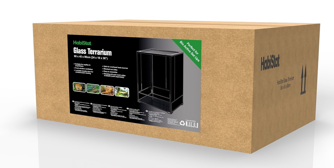 Habistat Glasterrarium 60x45x90cm Flat-Packed